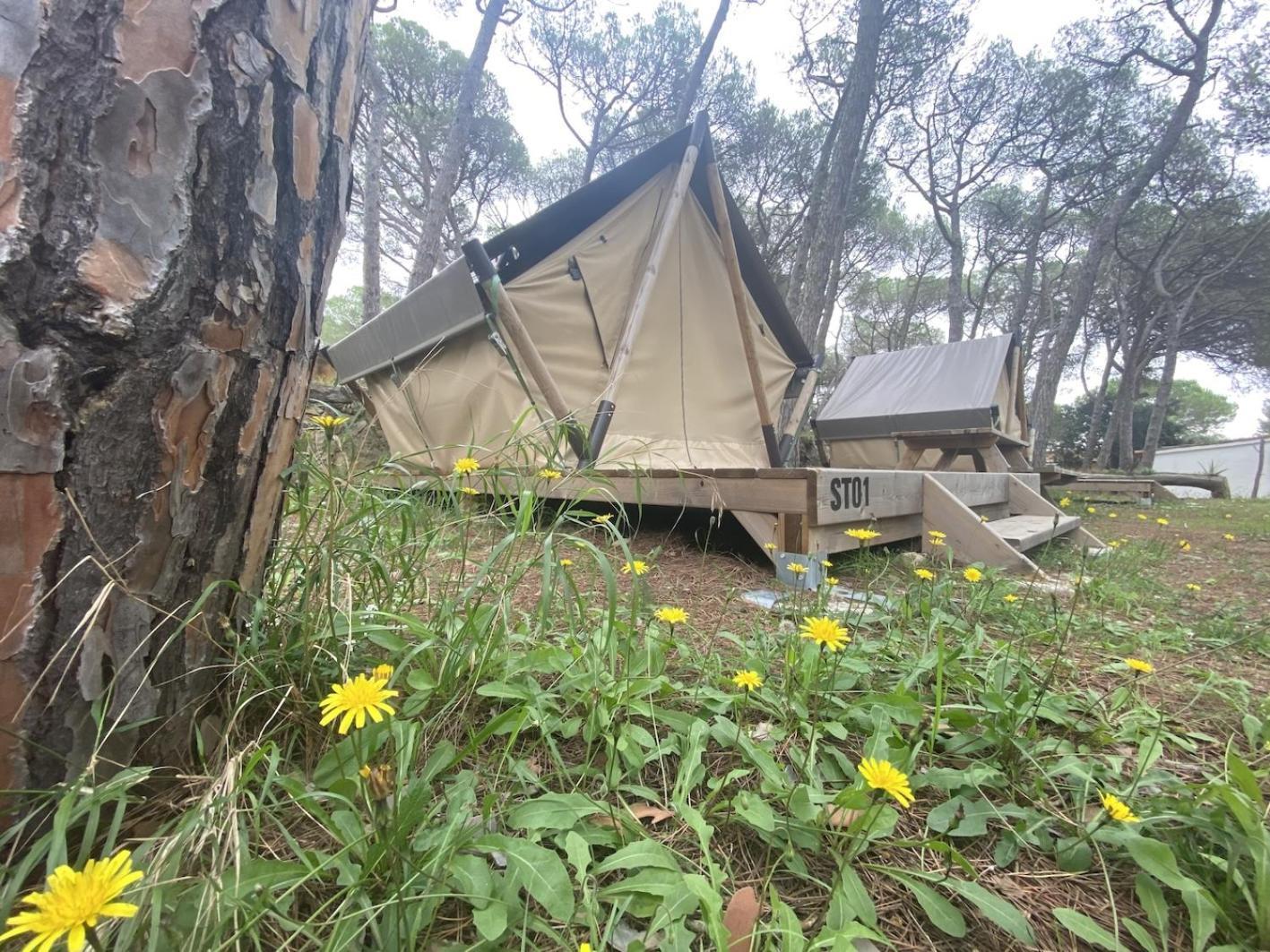 Camping 3 Estrellas Costa Brava Vall Llobrega Bagian luar foto